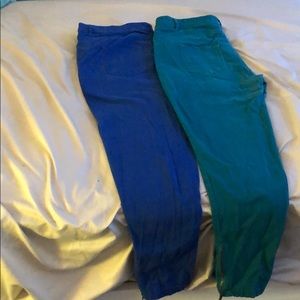 A Blue and Green Bongo Jeans